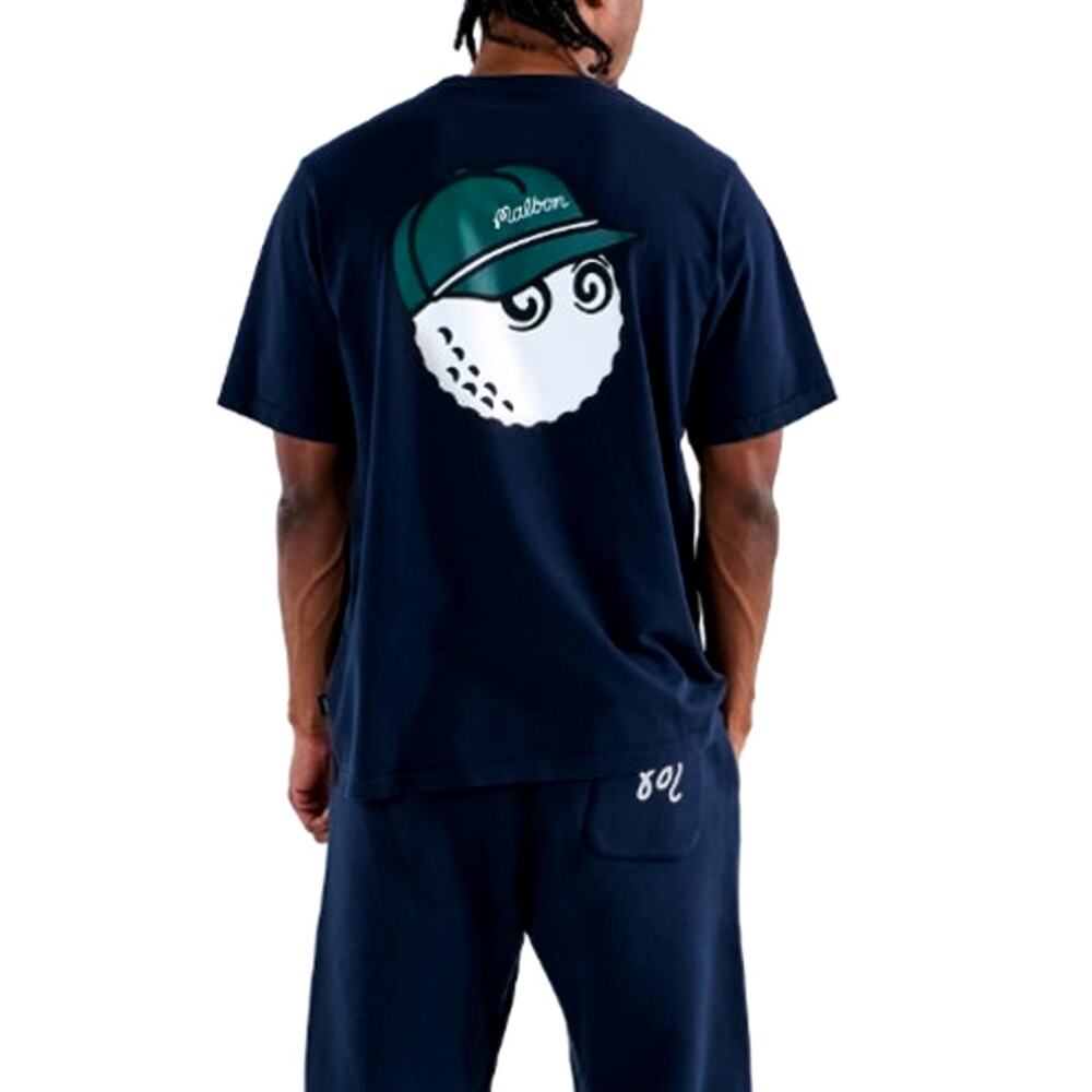 Malbon Bermuda Baldwin Tee Navy Size XXL